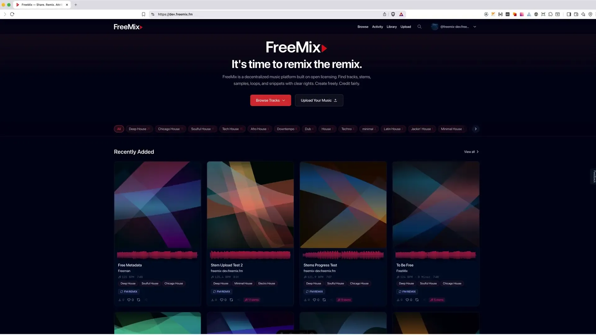 FreeMix platform overview